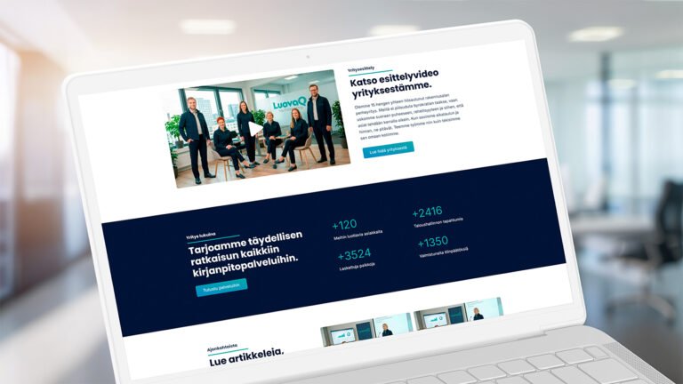LuovaQ Business -verkkosivupaketti 8 LuovaQ Mallisivu Palvelualoille 05