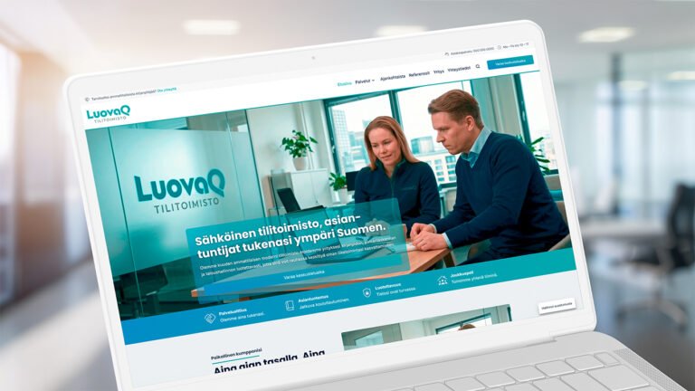LuovaQ Business -verkkosivupaketti 2 LuovaQ Mallisivu Palvelualoille 07