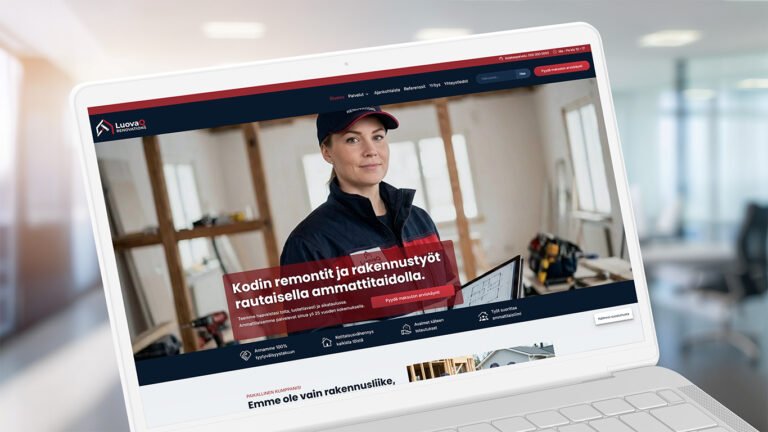 LuovaQ Business -verkkosivupaketti 16 LuovaQ Mallisivu2 Palvelualoille 01