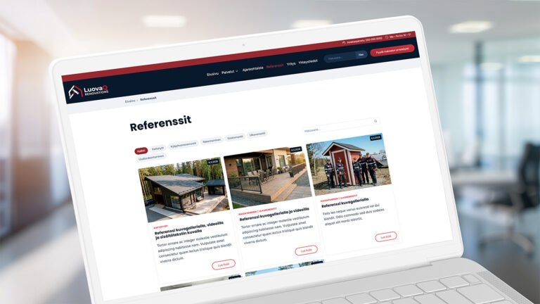LuovaQ Business -verkkosivupaketti 18 LuovaQ Mallisivu2 Palvelualoille 06