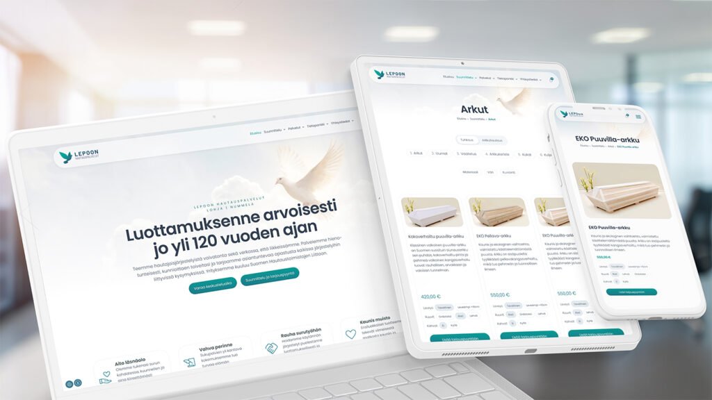Case: Lepoon Oy, brändiuudistus ja uudet verkkosivut 1 LuovaQ Oy | Case: Lepoon Oy, kokonaisvaltaunen verkkosivu- ja brändiuudistus